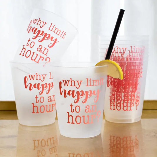 Happy Hour Cups 16 oz. Set of 10