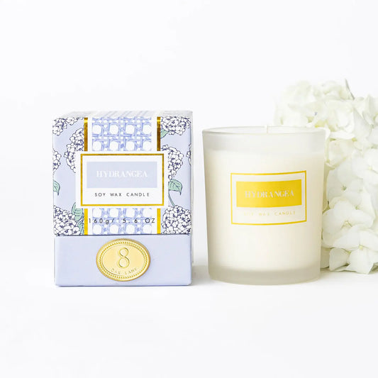 Hydrangea Soy Wax Candle - 5.6 oz.