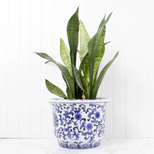 Blue Chinoiserie Planter