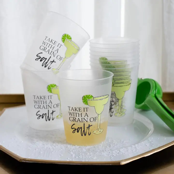 Grain of Salt Cups 16 oz. Set of 10